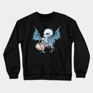 Cute Skeleton Riding Dragon Skeleton Crewneck Sweatshirt